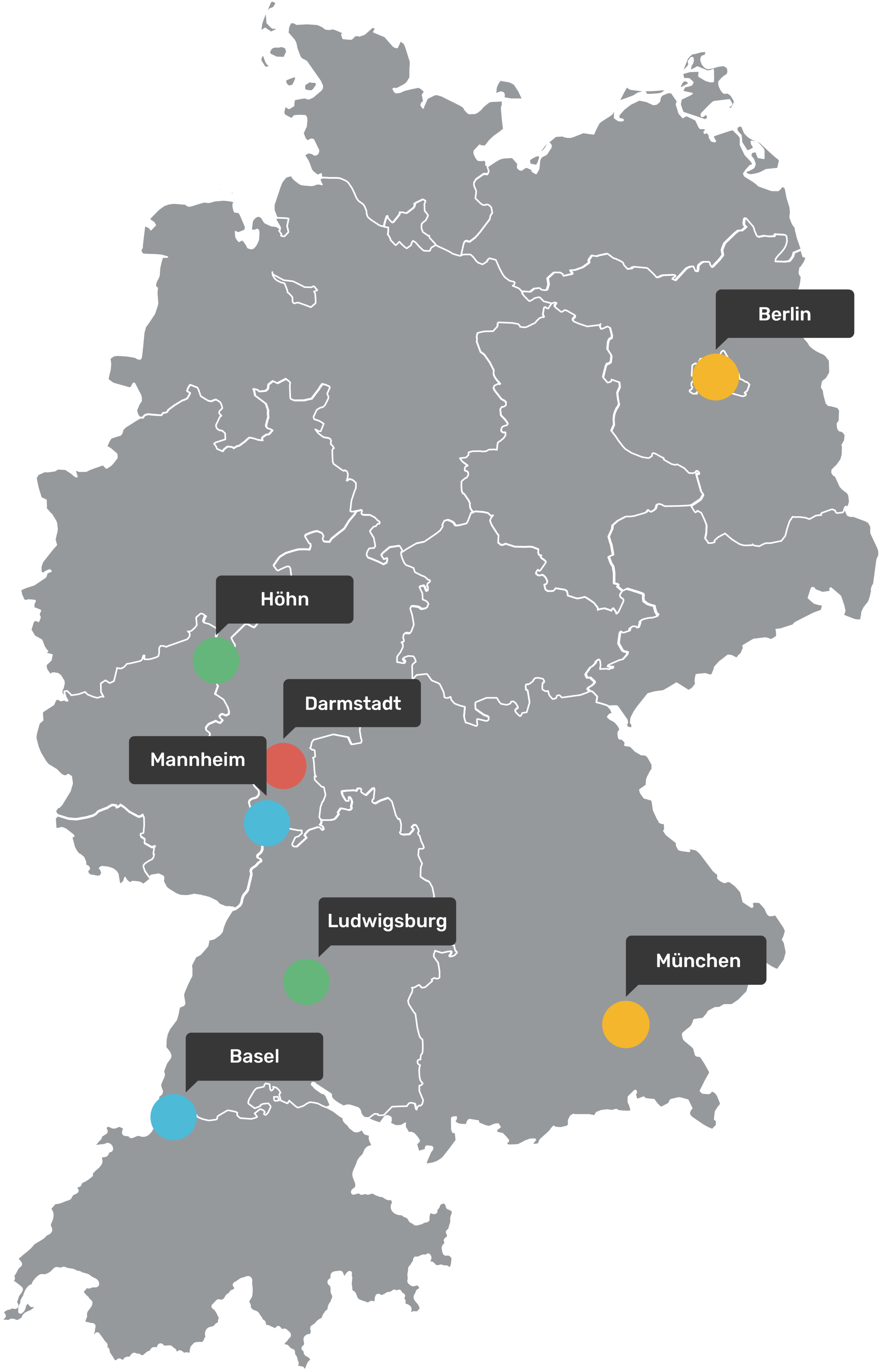 BAYOOTEC - Unsere Standorte in Deutschland und der Schweiz